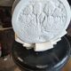 Lampe lithophanie en biscuit et stuc style arts décoratifs
