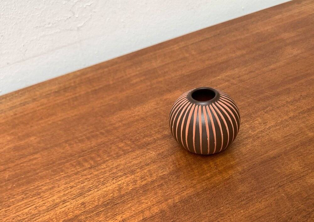 Wormser Terra-Sigillata pottery vase from Germany, mid-century, 1960s.