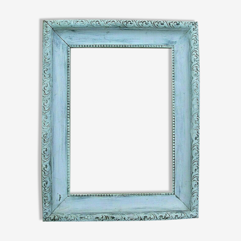 Patinated carved wooden frame from the late nineteenth century
