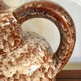 Vintage enamelled ceramic lamp