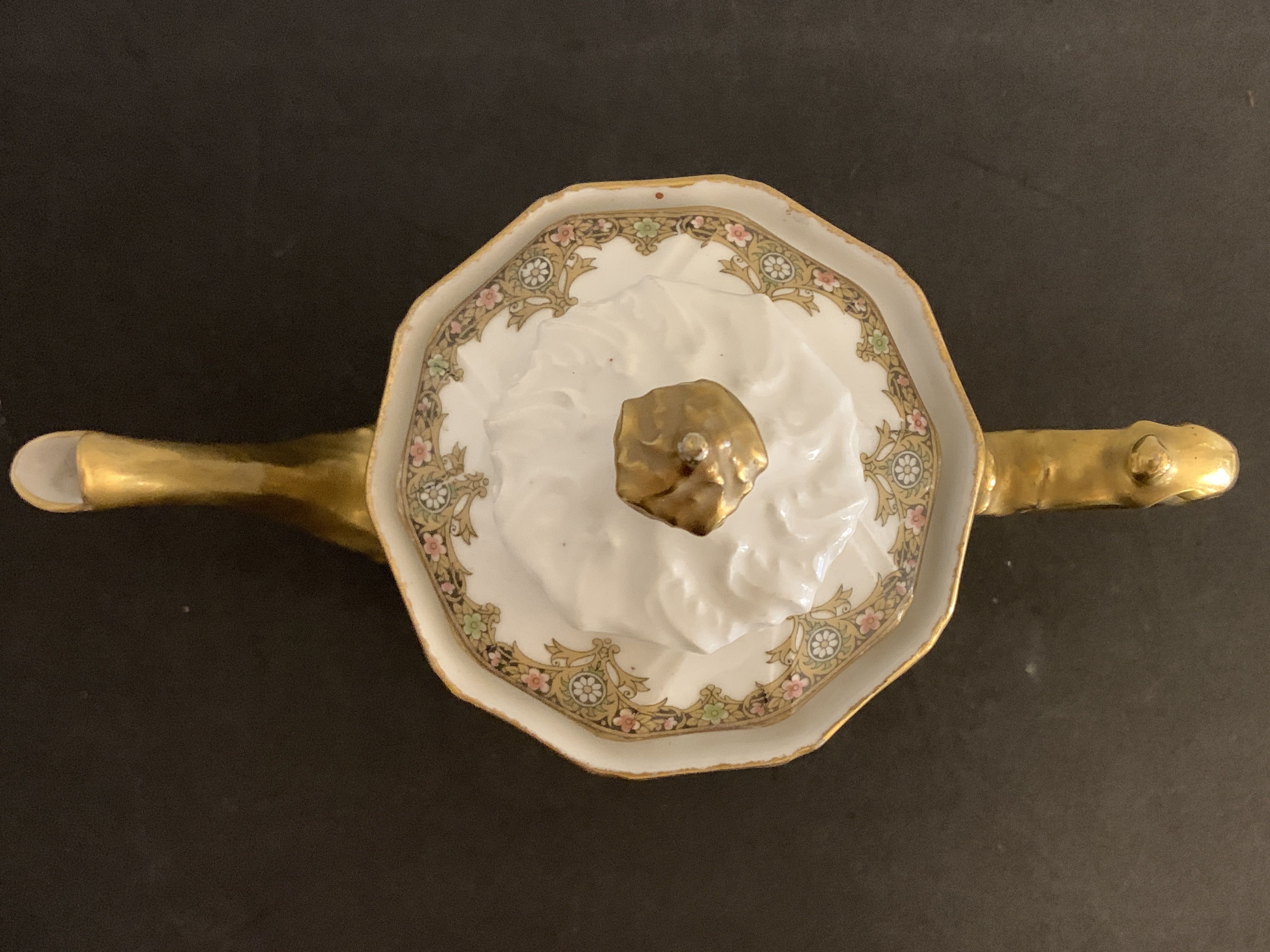 Limoges porcelain coffee service - Chabrol and Poirier - Bac and Périgault - Early twentieth century
