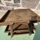 Wooden serving trolley