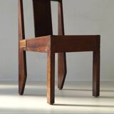 Art Deco modernist chair in solid oak from the 1930s/40s