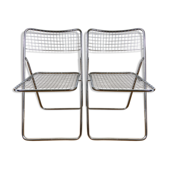 Pair of folding chairs "Ted Ned" by Niels Gammelgaard