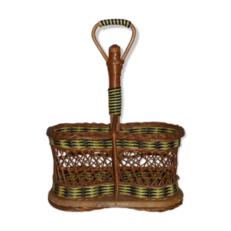 Bottle wicker and scoubidou
