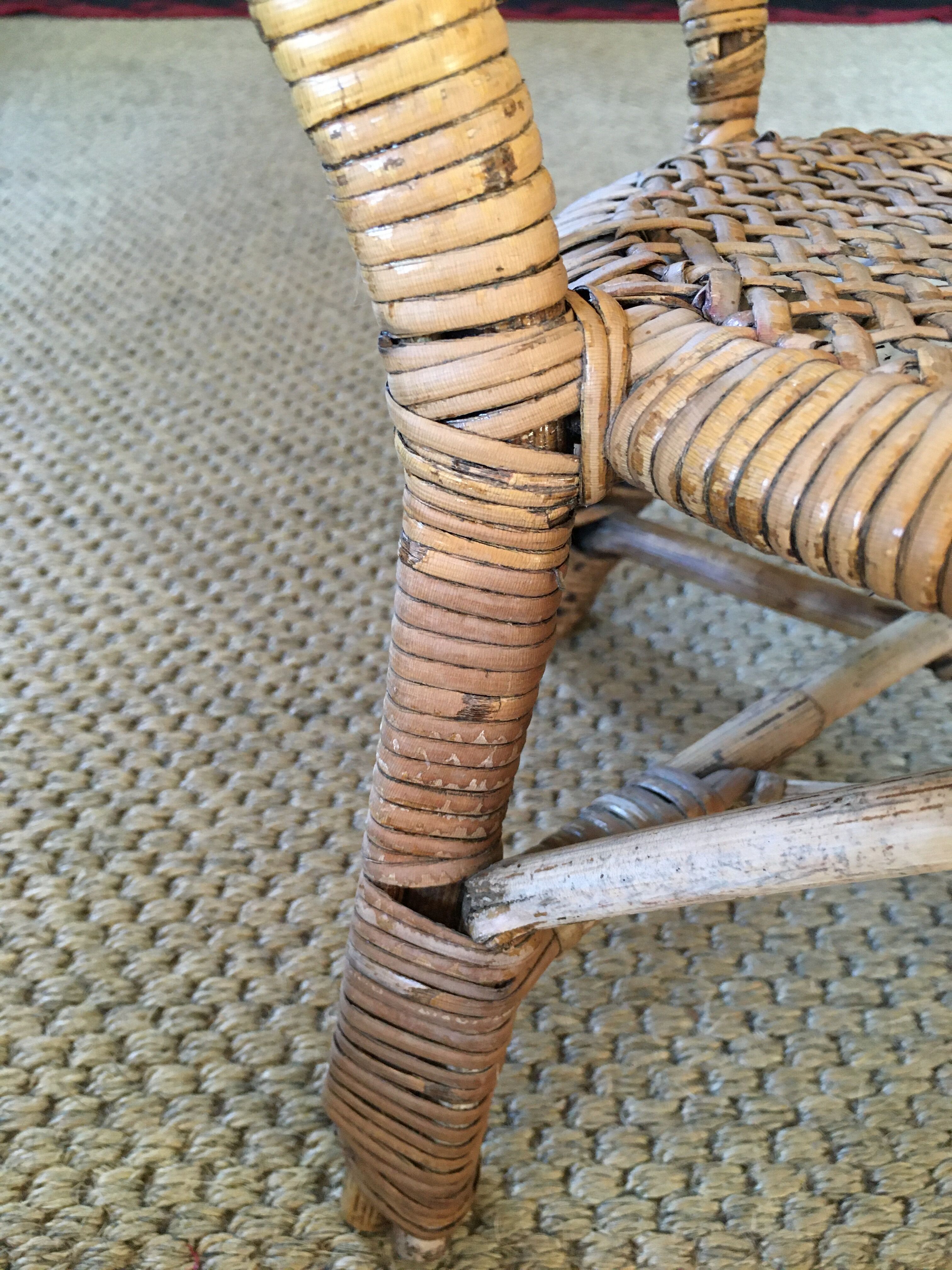 Child rattan chair