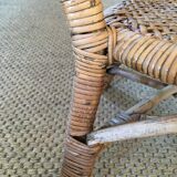 Fauteuil rotin enfant