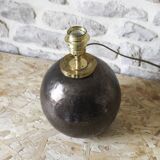 Ceramic ball lamp base signed Guérin