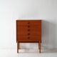 Commode scandinave en teck des années 1950/60