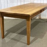 Table de ferme anglaise en pitch pin , fabrication des années 80