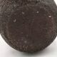 Brown chamotte ceramic lamp base, signed, Scandinavian style.