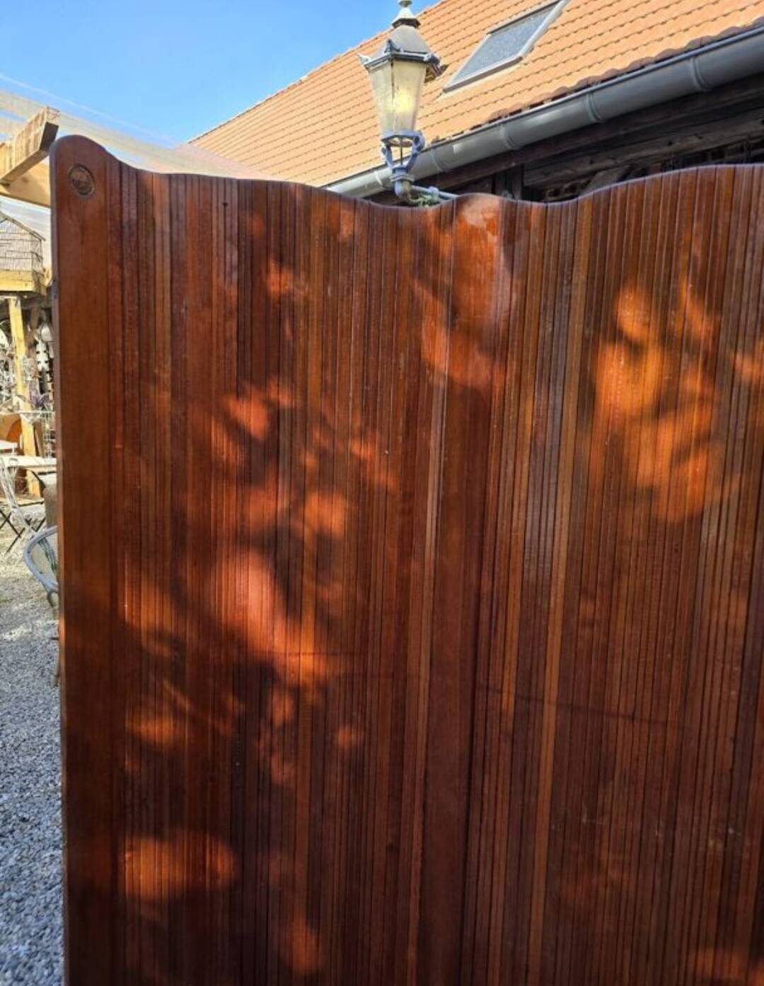 American screen in Beaumann style, large model, in oak.