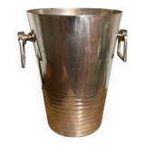 Seau à champagne art deco en métal argenté