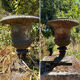 Pair of Médicis vases in cast iron