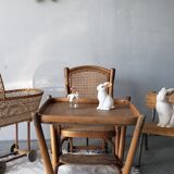 High canne chair