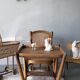 High canne chair