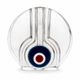 "Bulls-Eye" Soliflore Vase in Crystal - Walther Glas - Vintage 1970