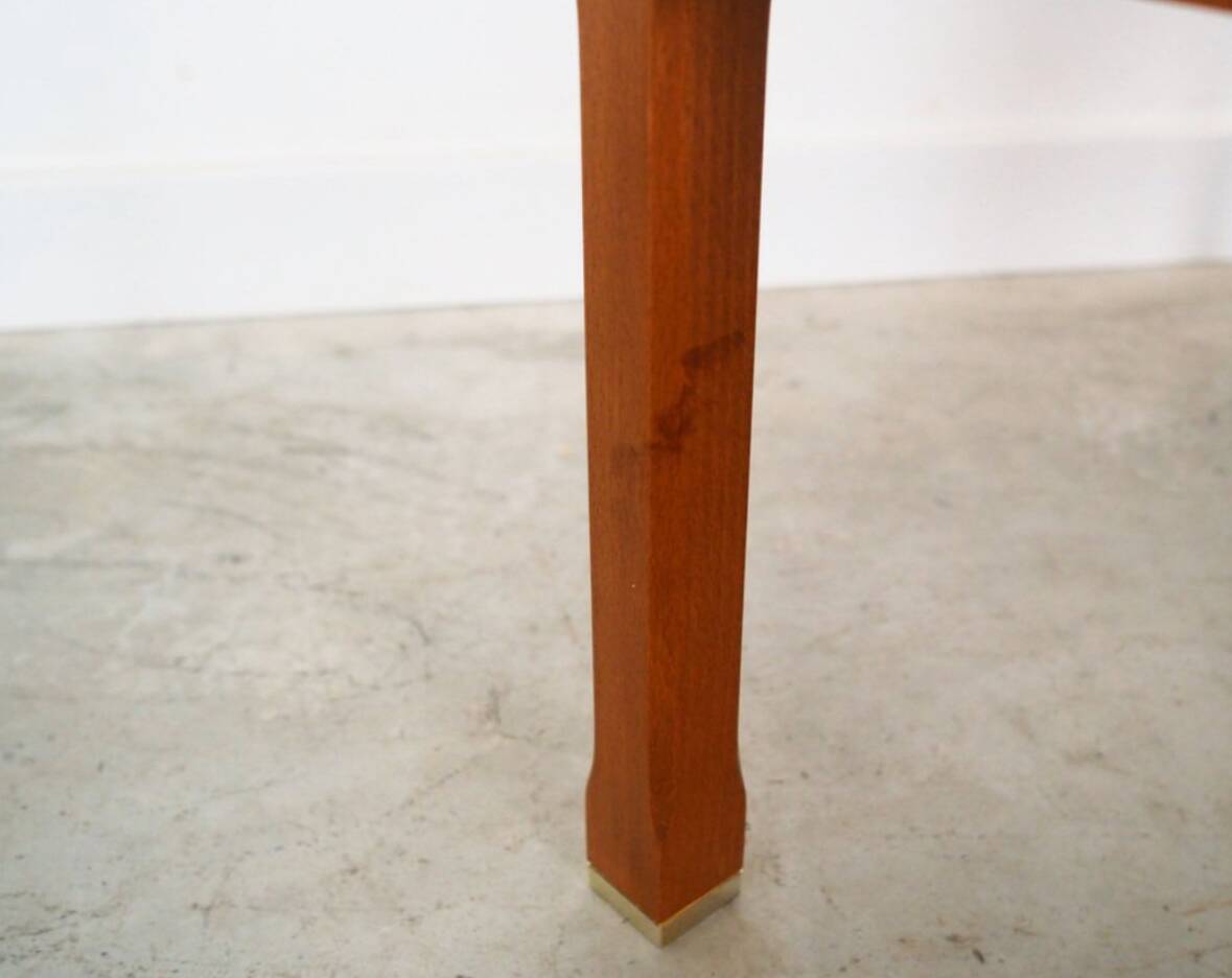 Vintage teak and beech coffee table, Danish design.