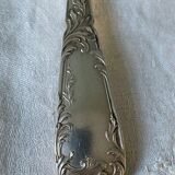 Series of 21 antique silver metal table forks