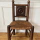 Chaise paillée bois tourné