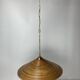 Pencil Split Reed, Rattan, Bamboo & Brass Pendant Lamp, 1970s