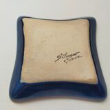 blue ashtray Saint Clément publiciataire Cognac Martel 1715