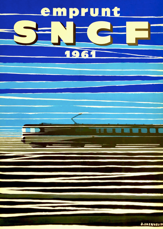 SNCF retro style poster