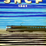 SNCF retro style poster