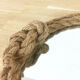 Mirror in vintage rope 1970 32cm