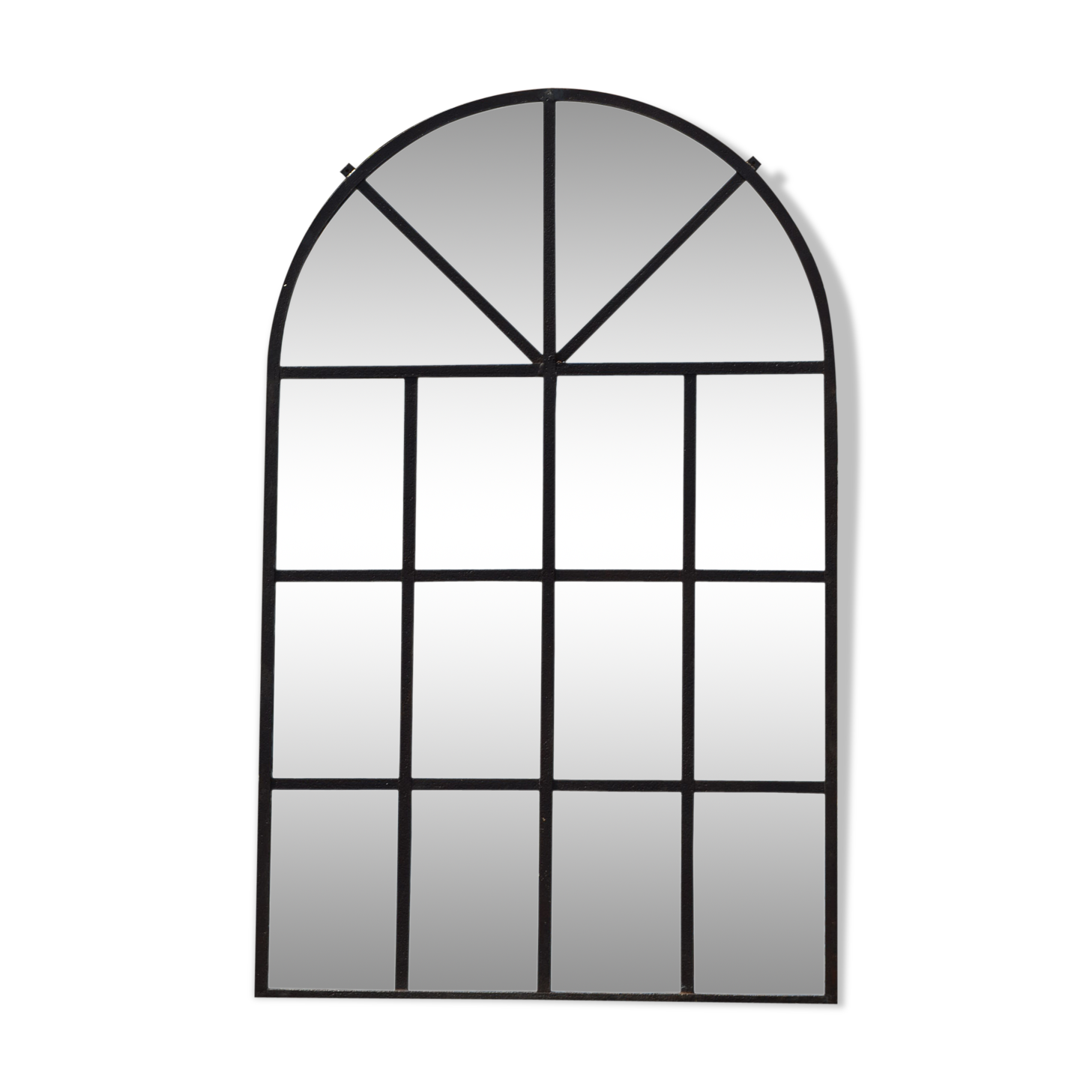 Miroir fenêtre d'usine en fer forgé