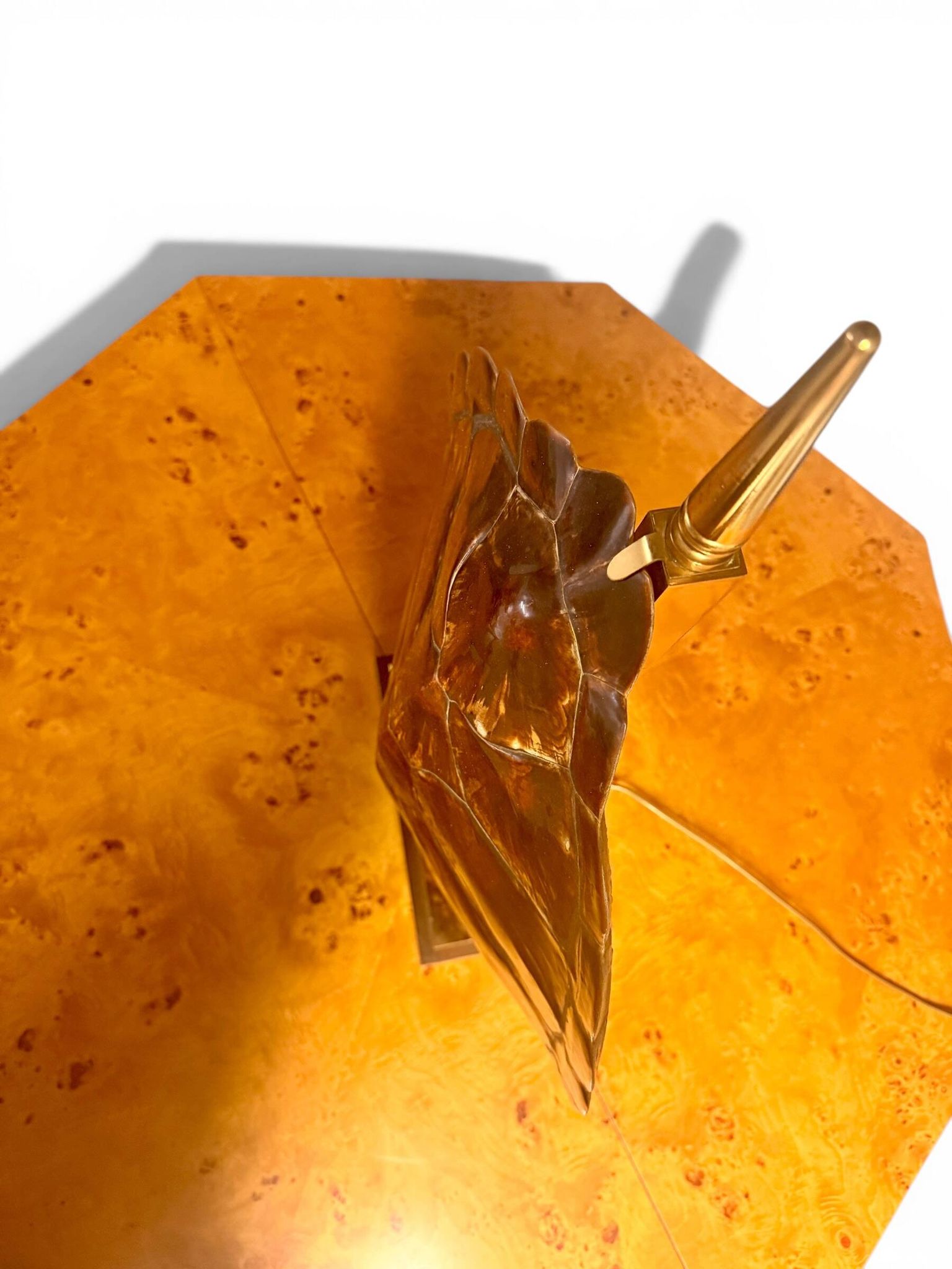Turtle Lamp Maison Jansen - Genuine Shell & Brass (Circa 1970)