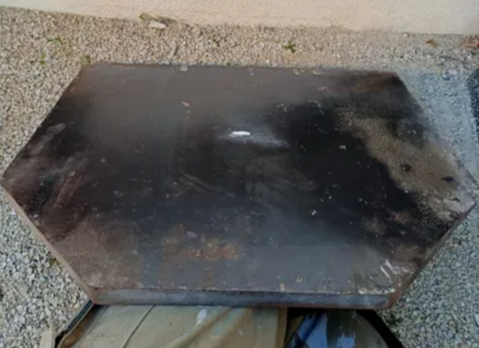 Fireplace plate 55x51