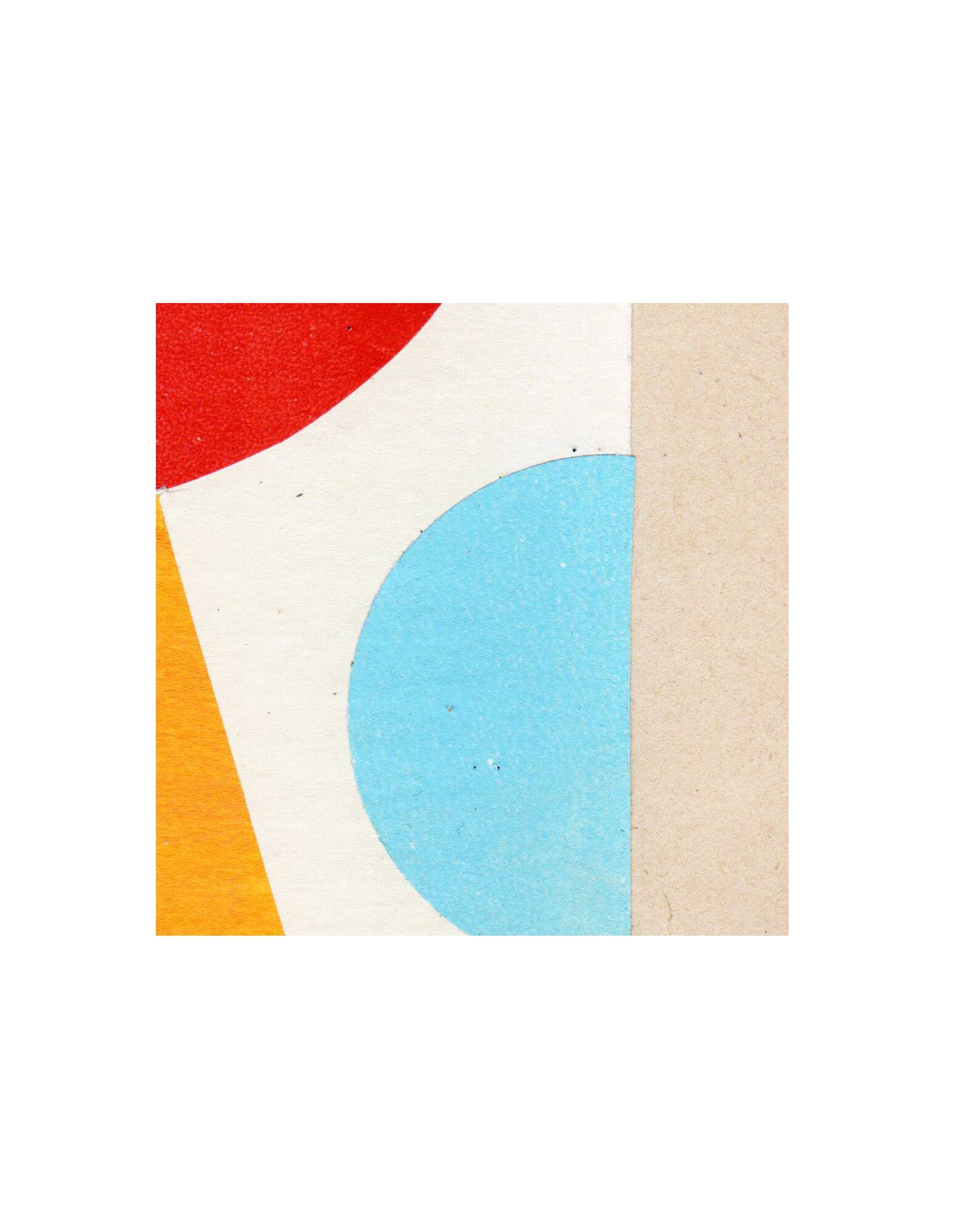 Collage on old paper - H711 - signed Eawy