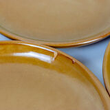 Set of 7 stoneware dessert plates