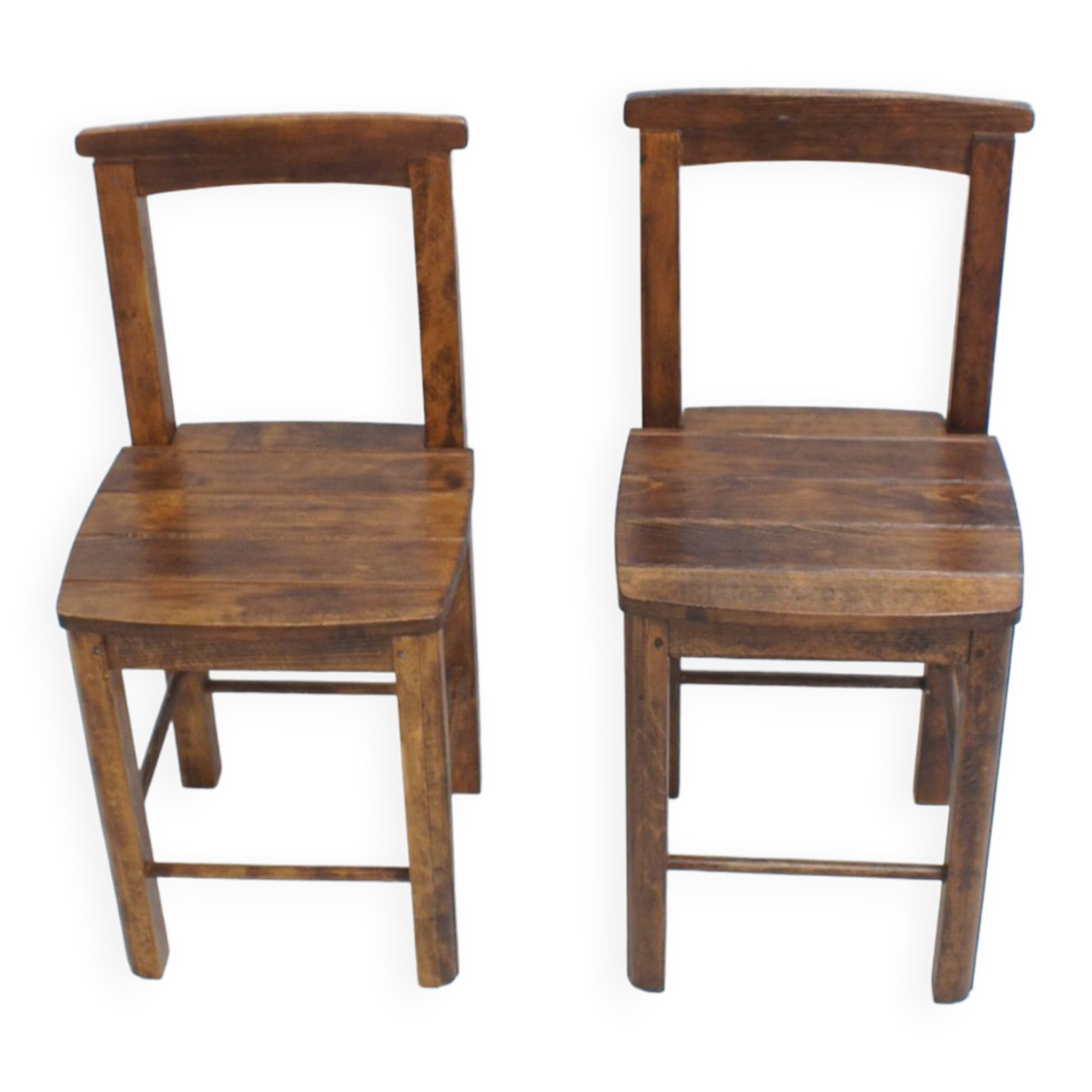 Pair of old vintage brutalist chairs