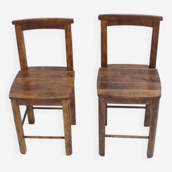 Pair of old vintage brutalist chairs