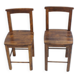 Pair of old vintage brutalist chairs