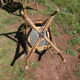 Set of 6 chairs Bistro terrace type Paris in rattan & braiding