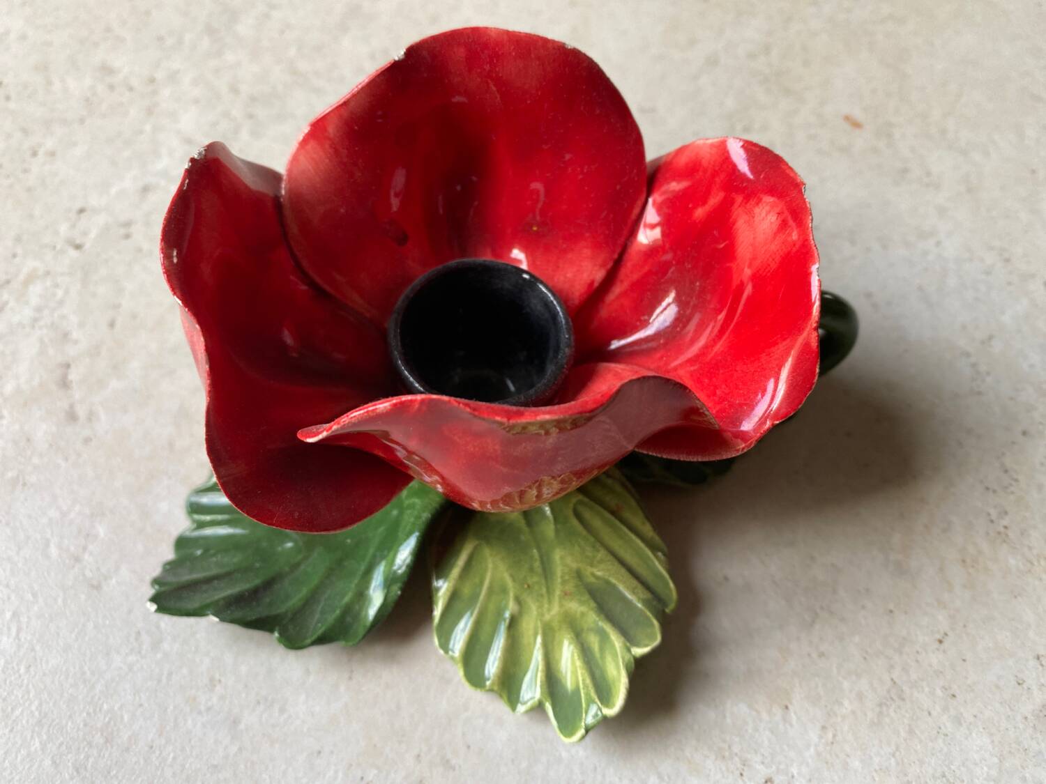 Vintage pink candle holder