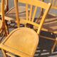 Series of 6 old vintage bistro chairs - 1950s