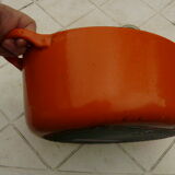 Orange casserole Le Creuset 50s