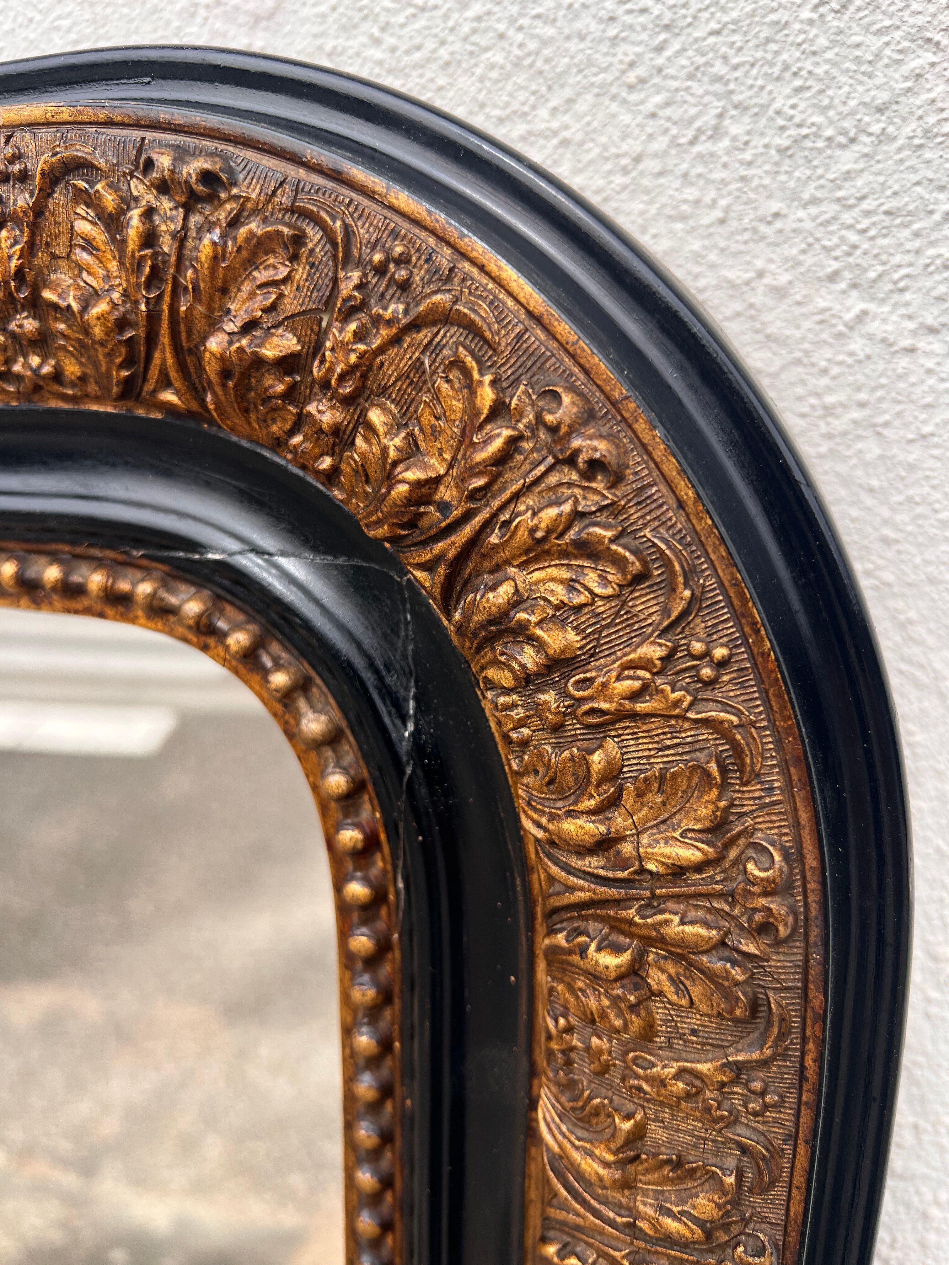 Large gold mirror