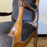 Voltaire armchair in walnut Louis Philippe