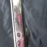 Old hand mirror art new silver poppy decoration minerve monogram