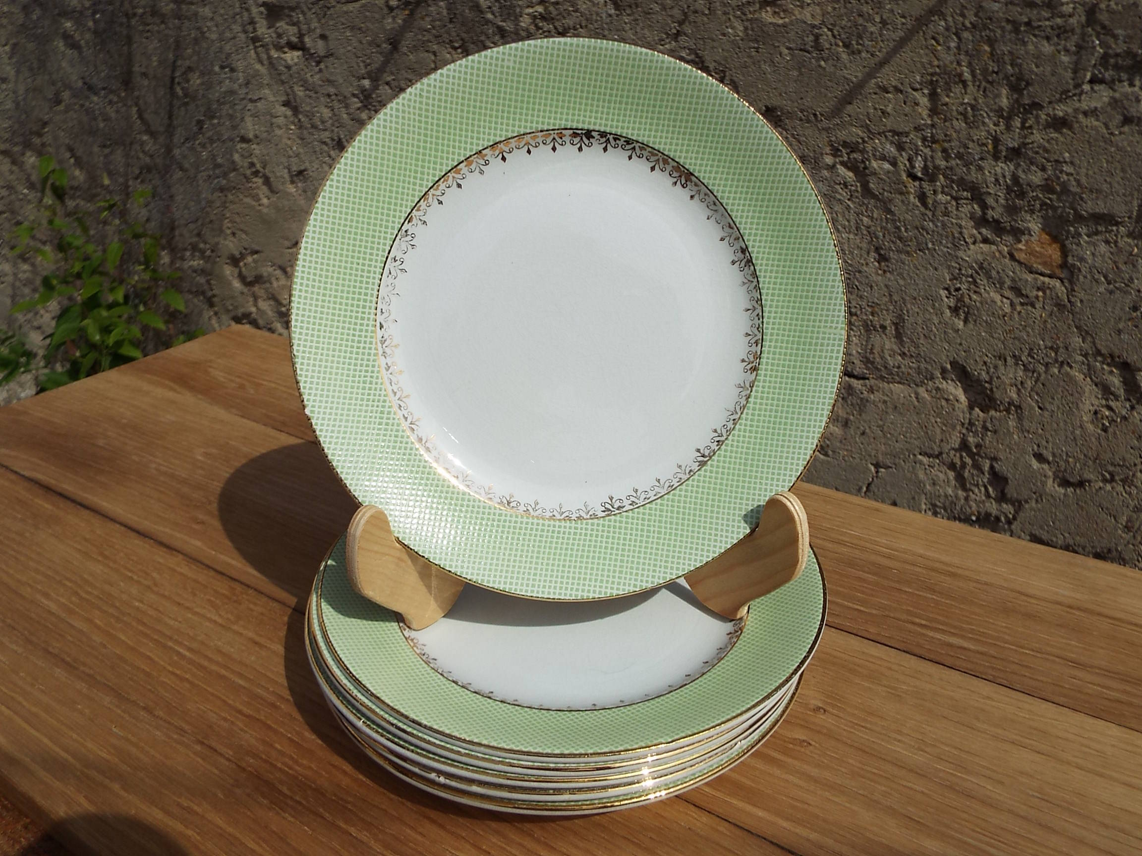 6 Salins dessert plates
