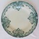 Plat rond A.Lebacqz et M.Bouchart motif Floral