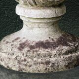 Pair of pine cones in reconstituted stone