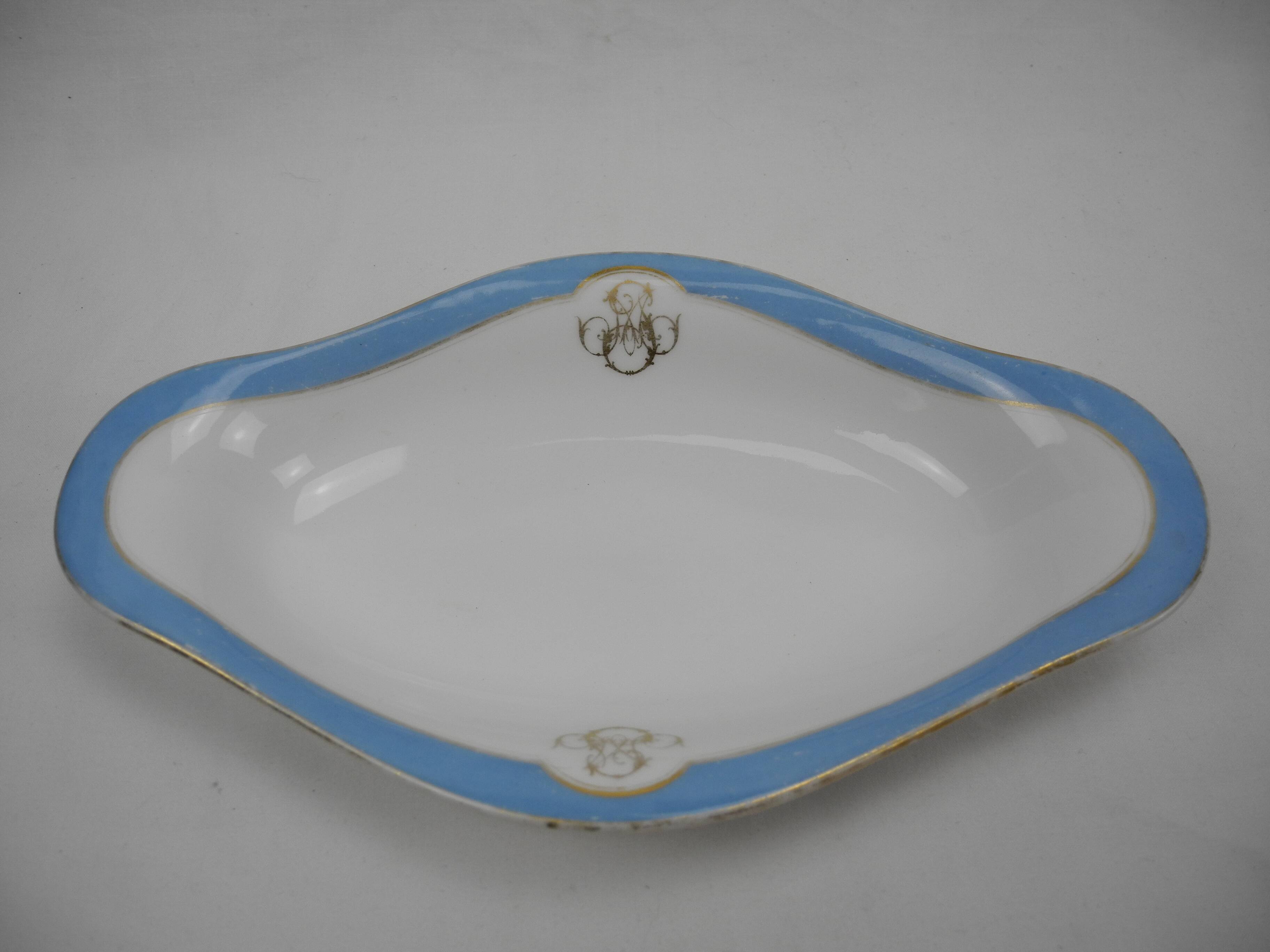 Paris Klotz old French porcelain dish 19th century