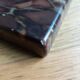 Square ashtray in polished marble
