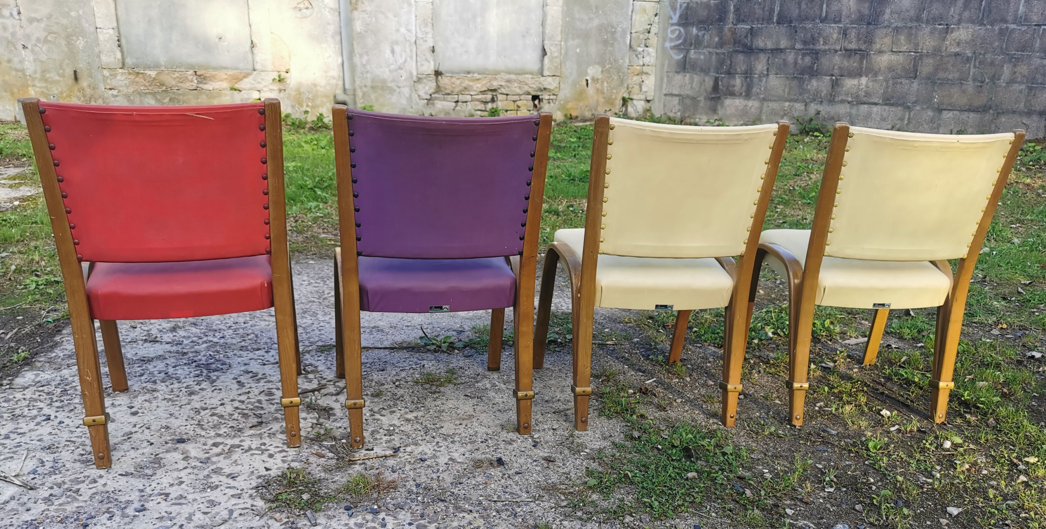 4 bow wood armchair